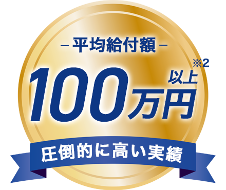 平均給付額100万円以上